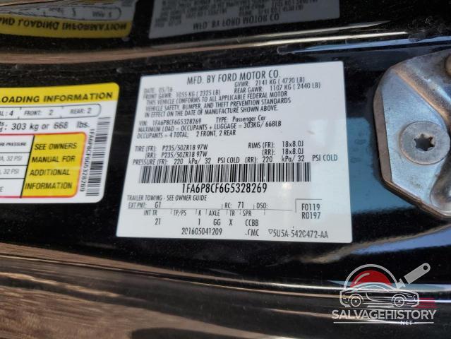 1FA6P8CF6G5328269 2016 FORD MUSTANG photo no. 13