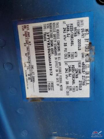 1FTYR10UXWUA07072 1998 FORD RANGER photo no. 12