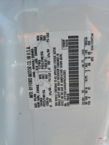 1FTYR14V02PB34585 2002 FORD RANGER photo no. 12