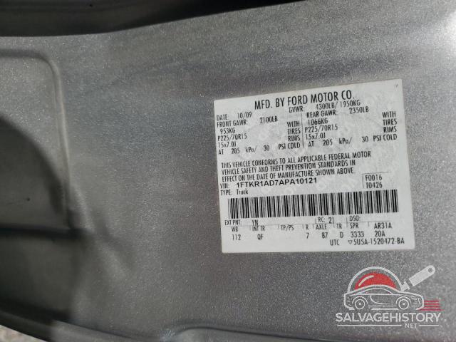 1FTKR1AD7APA10121 2010 FORD RANGER photo no. 13