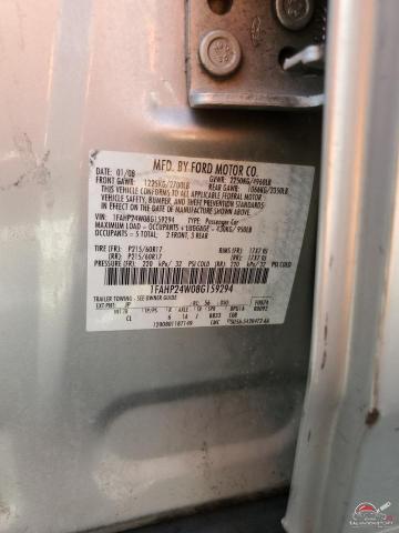 1FAHP24W08G159294 2008 FORD TAURUS photo no. 12