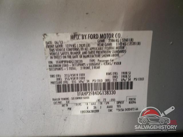 1FAHP2F84DG138330 2013 FORD TAURUS photo no. 12