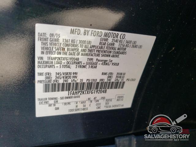 1FAHP2KTXFG192048 2015 FORD TAURUS photo no. 13
