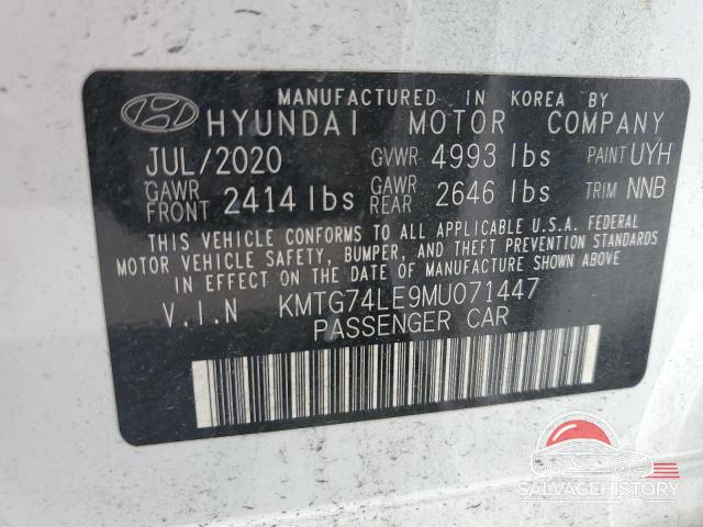 KMTG74LE9MU071447 2021 GENESIS G70 photo no. 12