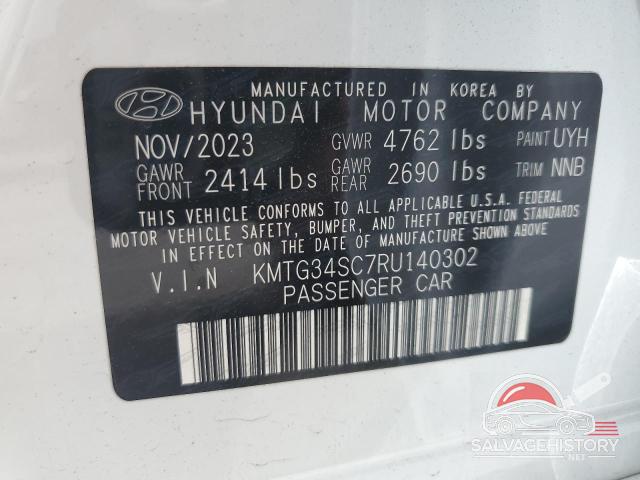 KMTG34SC7RU140302 2024 GENESIS G70 BASE photo no. 12