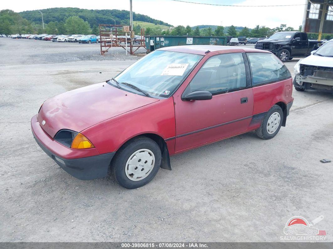 2C1MR2464M6743532 1991 GEO METRO photo no. 2