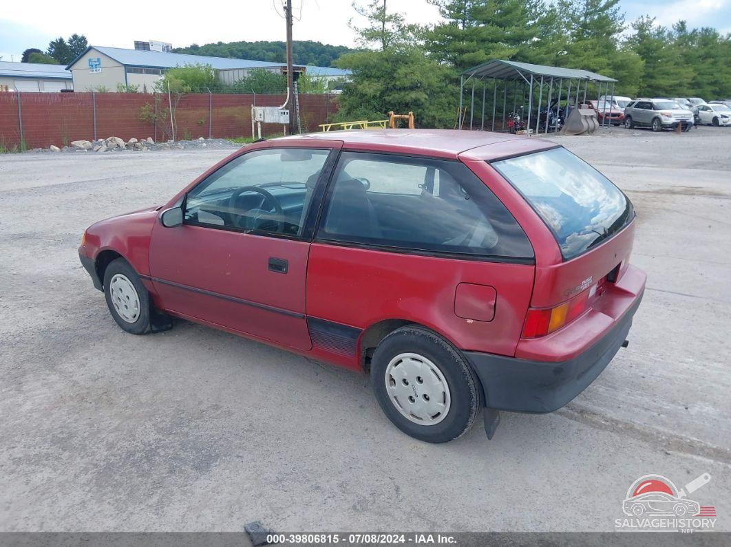 2C1MR2464M6743532 1991 GEO METRO photo no. 3