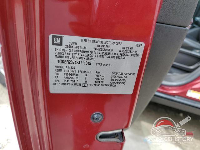 1GKER23718J111845 2008 GMC ACADIA photo no. 13