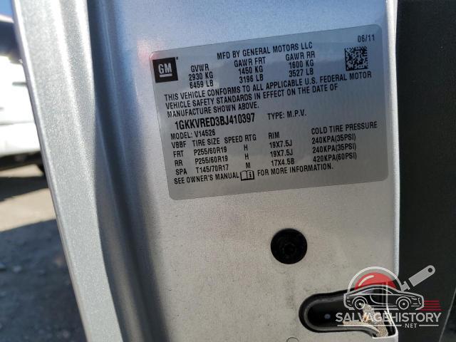 1GKKVRED3BJ410397 2011 GMC ACADIA photo no. 12