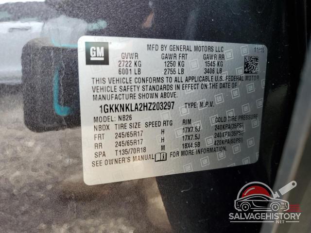 1GKKNKLA2HZ203297 2017 GMC ACADIA photo no. 14