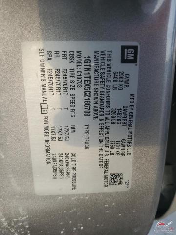 1GTN1TEX5CZ186709 2012 GMC SIERRA photo no. 12