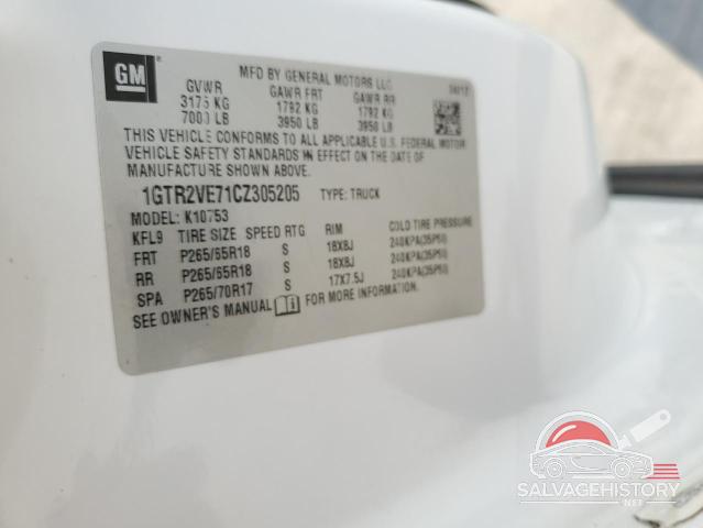 1GTR2VE71CZ305205 2012 GMC SIERRA photo no. 12