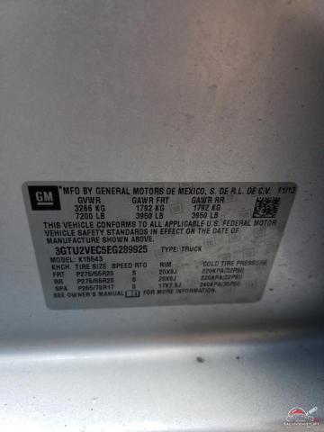 3GTU2VEC5EG289925 2014 GMC SIERRA photo no. 12