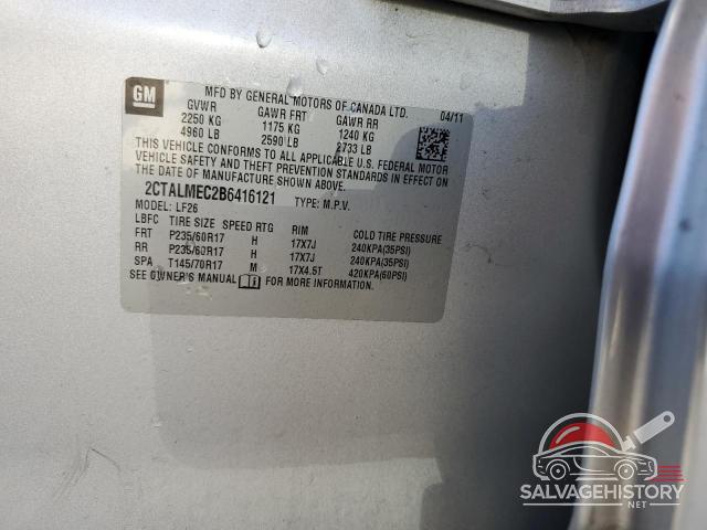 2CTALMEC2B6416121 2011 GMC TERRAIN photo no. 14