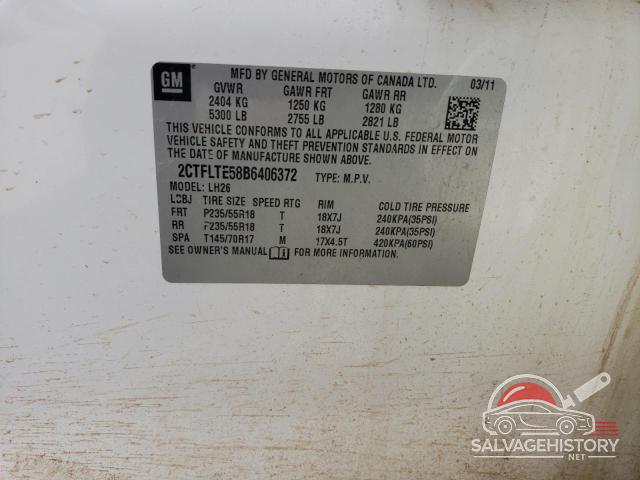 2CTFLTE58B6406372 2011 GMC TERRAIN photo no. 13