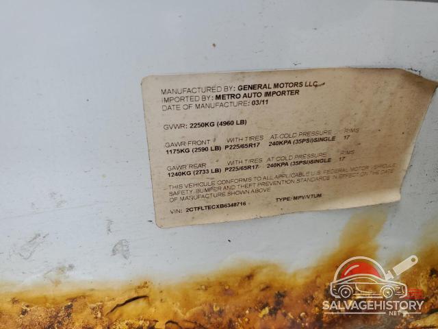 2CTFLTECXB6348716 2011 GMC TERRAIN photo no. 12