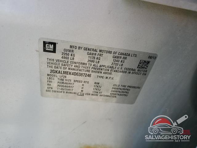 2GKALMEK4D6387246 2013 GMC TERRAIN photo no. 13