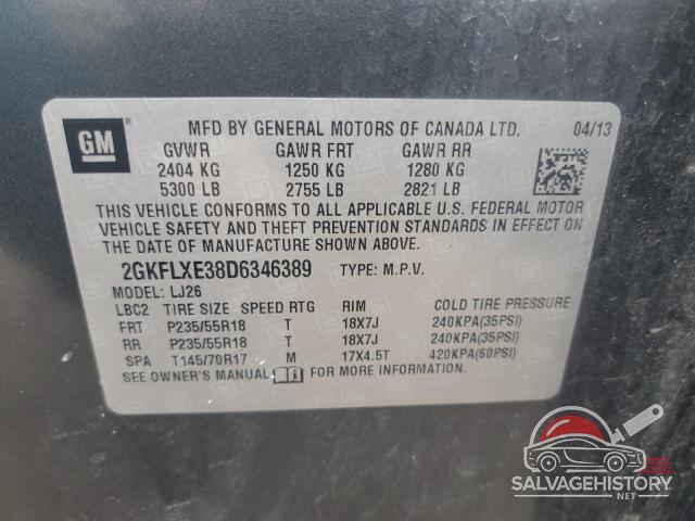 2GKFLXE38D6346389 2013 GMC TERRAIN photo no. 12