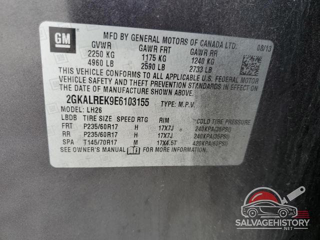2GKALREK9E6103155 2014 GMC TERRAIN photo no. 13
