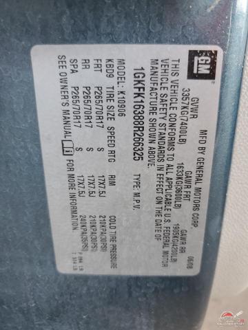 1GKFK16388R266325 2008 GMC YUKON photo no. 13
