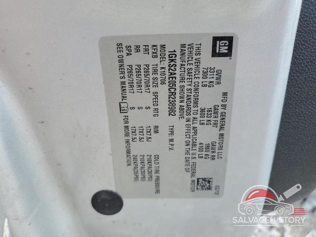 1GKS2AE05CR238982 2012 GMC YUKON photo no. 13