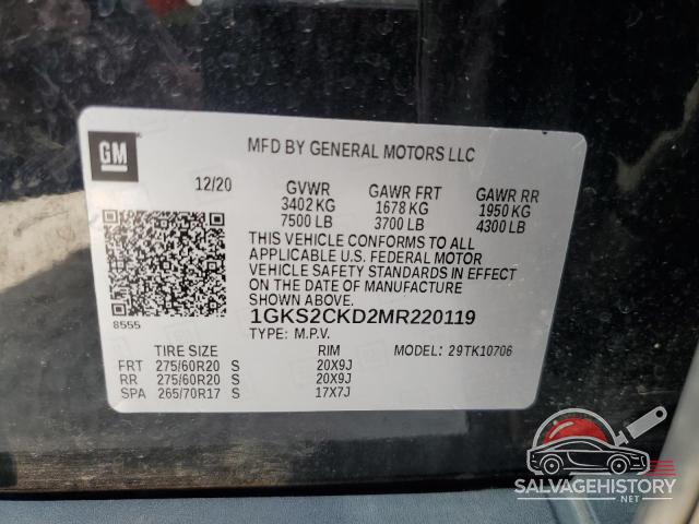 1GKS2CKD2MR220119 2021 GMC YUKON photo no. 13