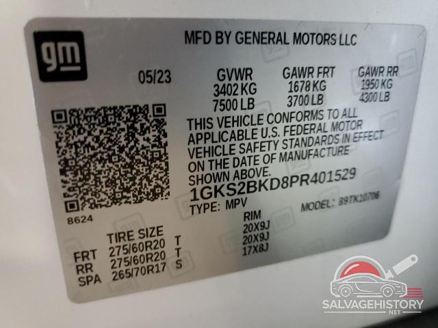 1GKS2BKD8PR401529 2023 GMC YUKON photo no. 13