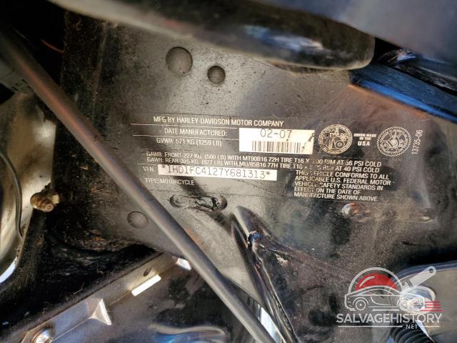1HD1FC4127Y681313 2007 HARLEY-DAVIDSON FL photo no. 9