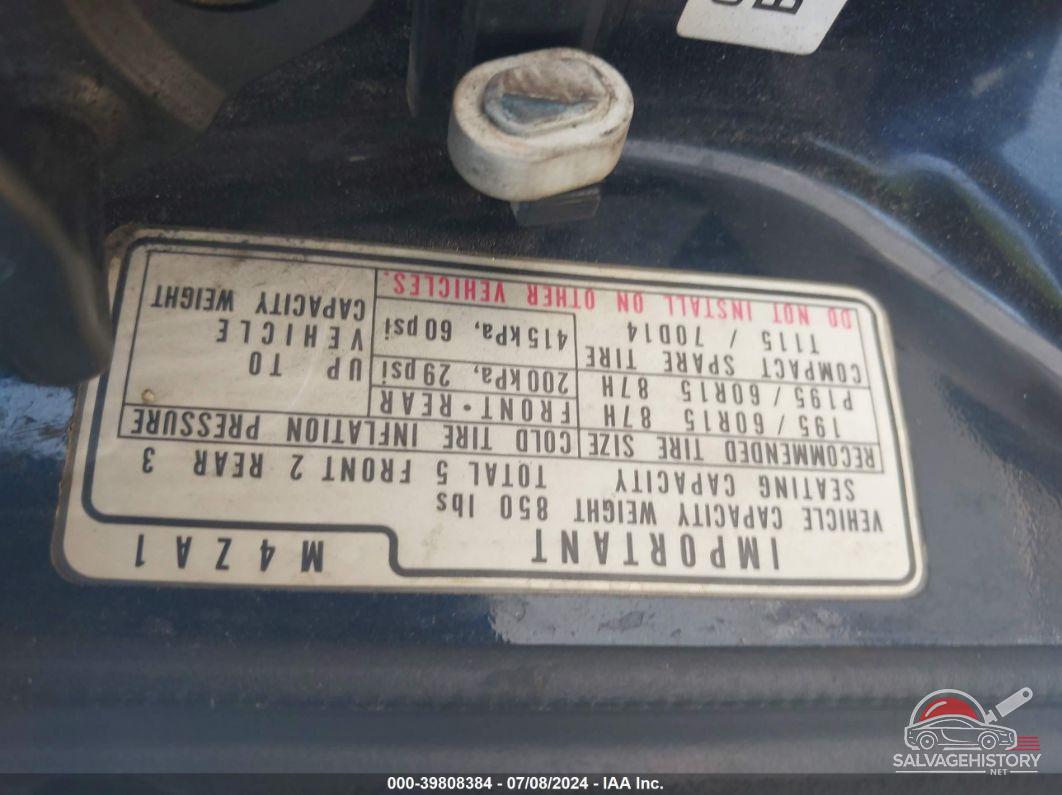 JHMCB7665MC094603 1991 HONDA ACCORD photo no. 9