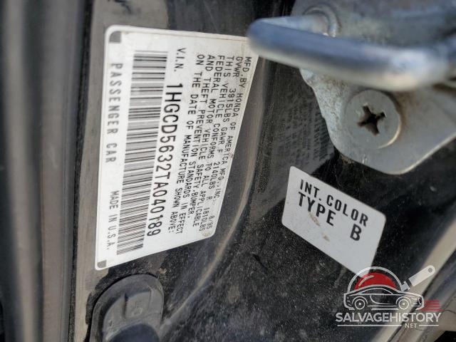 1HGCD5632TA040189 1996 HONDA ACCORD photo no. 13