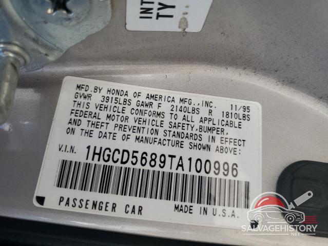 1HGCD5689TA100996 1996 HONDA ACCORD photo no. 13