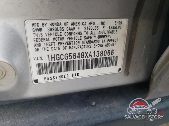 1HGCG5648XA138066 1999 HONDA ACCORD photo no. 12
