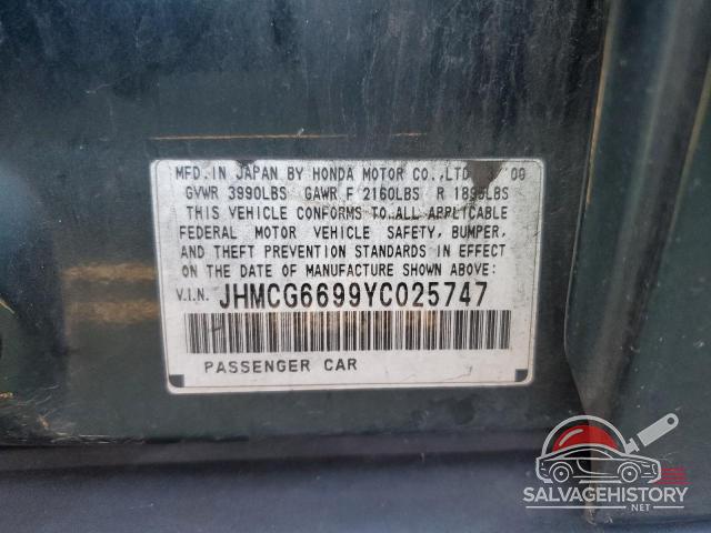 JHMCG6699YC025747 2000 HONDA ACCORD photo no. 12