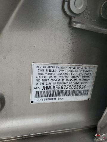 JHMCM56673C026624 2003 HONDA ACCORD photo no. 12
