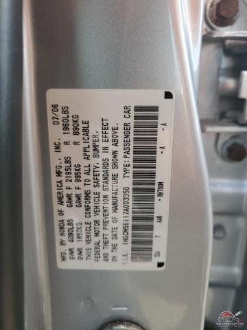 1HGCM56117A003350 2007 HONDA ACCORD photo no. 12