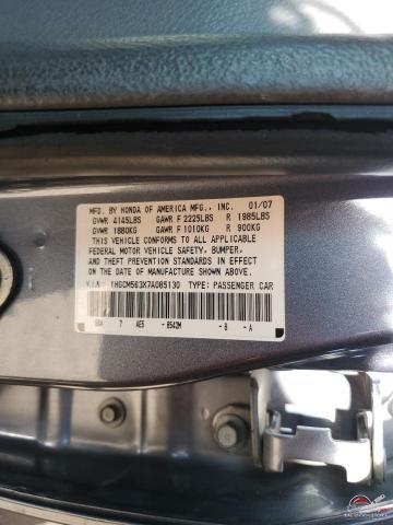 1HGCM563X7A085130 2007 HONDA ACCORD photo no. 12