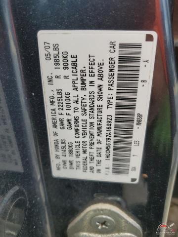 1HGCM56797A164923 2007 HONDA ACCORD photo no. 13