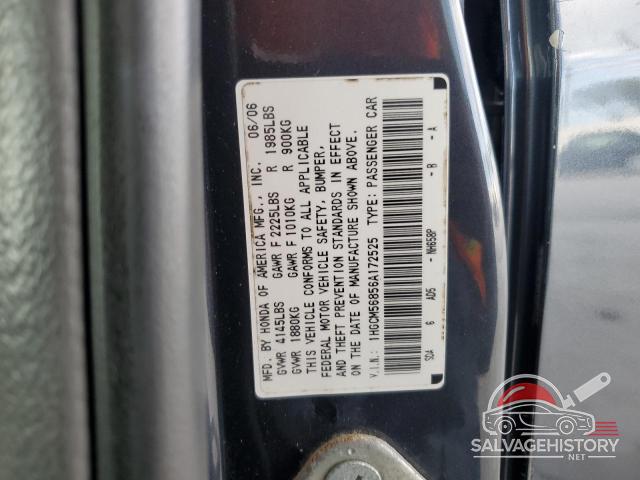 1HGCM56856A172525 2007 HONDA ACCORD photo no. 12