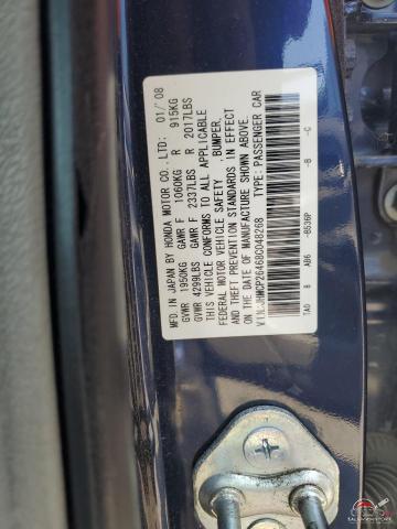 JHMCP26468C048268 2008 HONDA ACCORD photo no. 12