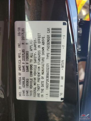 1HGCP26389A032371 2009 HONDA ACCORD photo no. 12