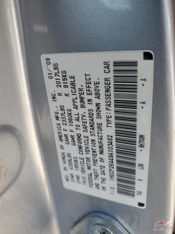 1HGCP26449A103462 2009 HONDA ACCORD photo no. 12
