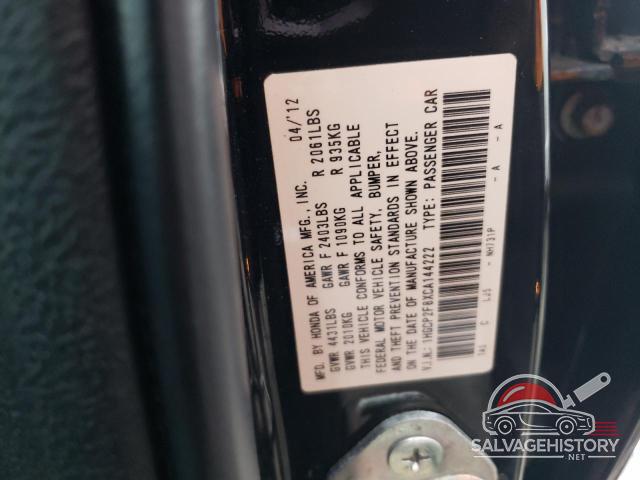 1HGCP2F8XCA144222 2012 HONDA ACCORD photo no. 12
