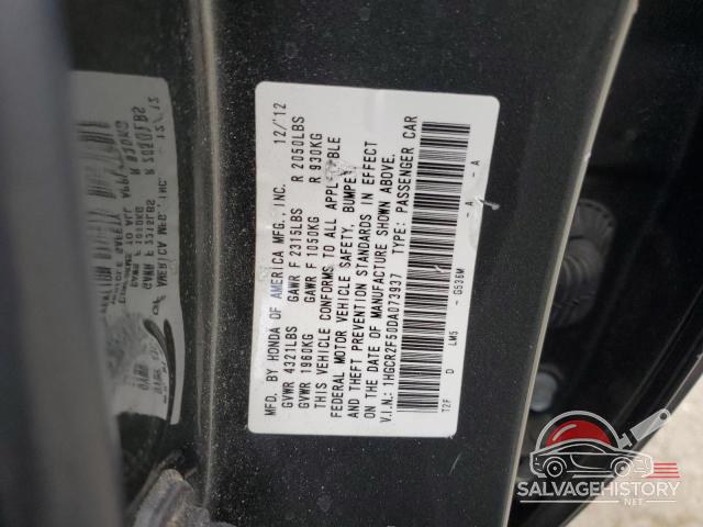 1HGCR2F50DA073937 2013 HONDA ACCORD photo no. 12
