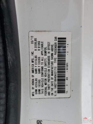 1HGCT1B84DA021710 2013 HONDA ACCORD photo no. 12