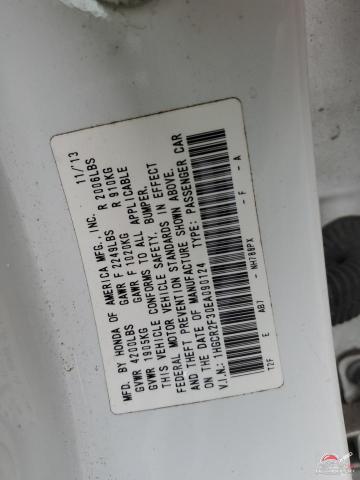 1HGCR2F30EA090124 2014 HONDA ACCORD photo no. 12