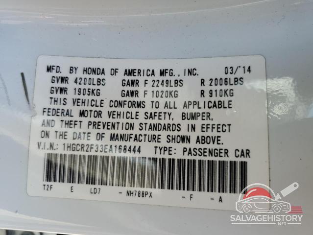 1HGCR2F33EA168444 2014 HONDA ACCORD photo no. 12