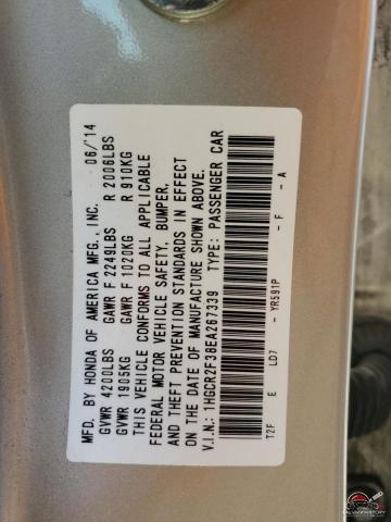 1HGCR2F38EA267339 2014 HONDA ACCORD photo no. 12