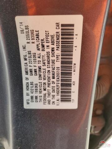 1HGCR2F51EA265109 2014 HONDA ACCORD photo no. 12