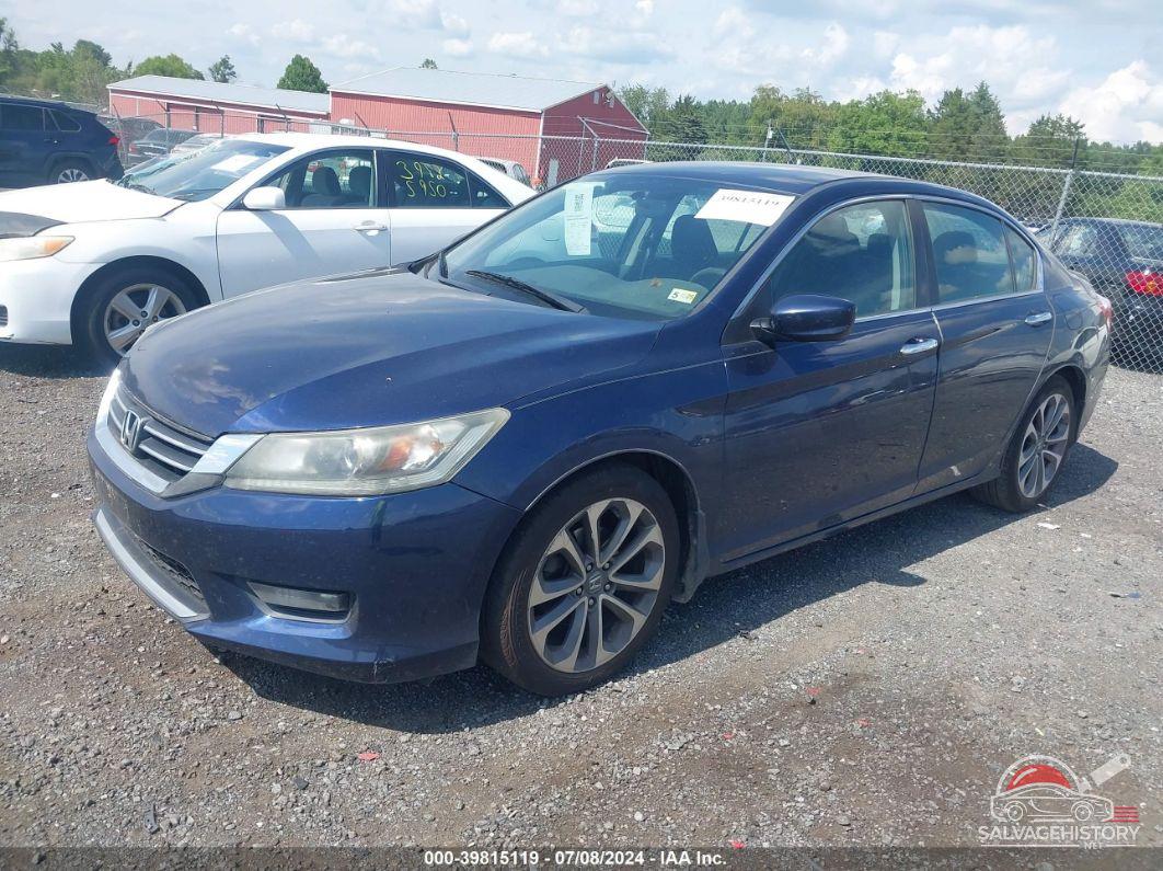 1HGCR2F52EA168338 2014 HONDA ACCORD photo no. 2