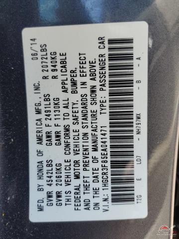 1HGCR3F85EA041471 2014 HONDA ACCORD photo no. 13
